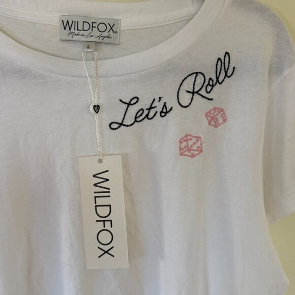 Wildfox Let's Roll T-shirt NWT - Picture 3 of 6